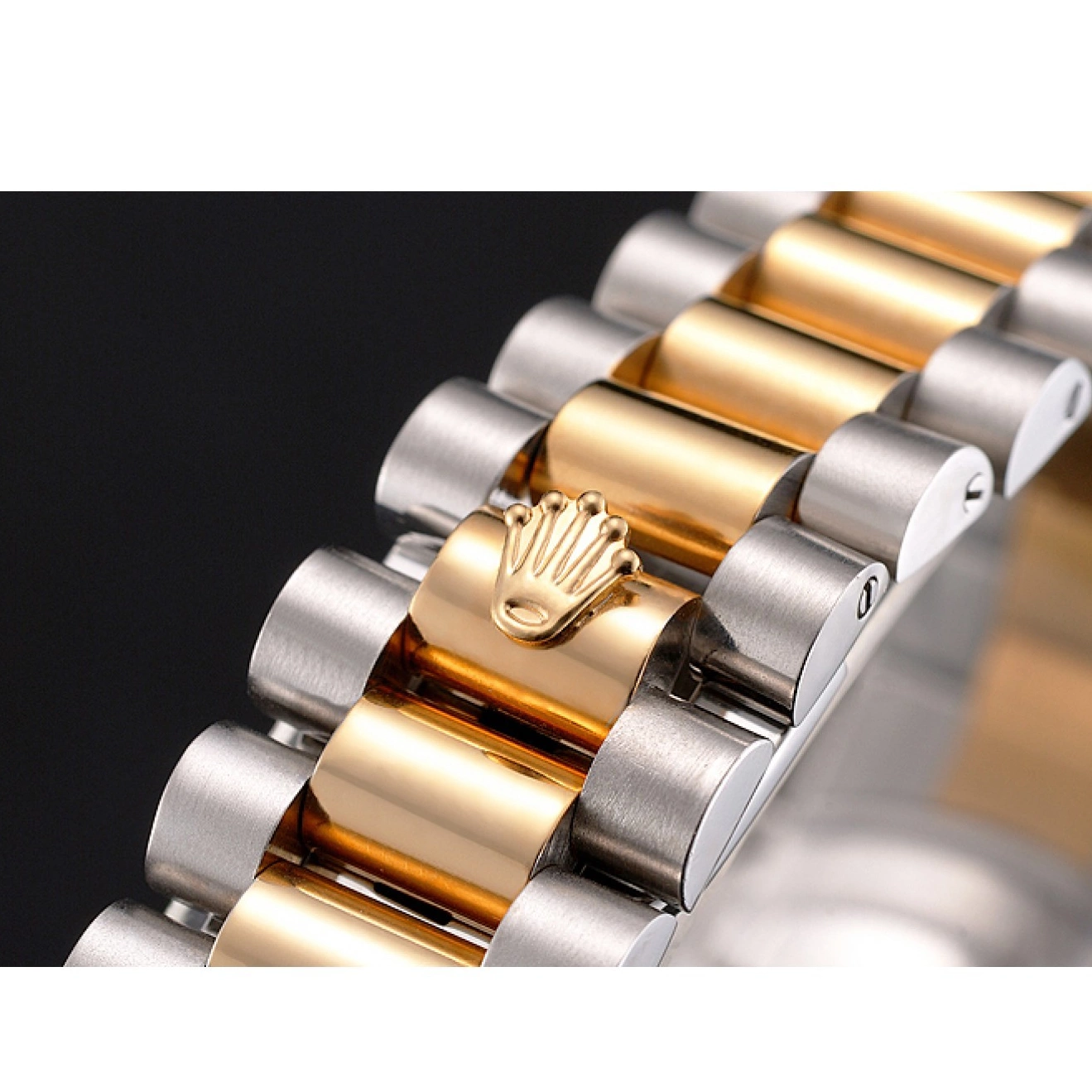 Aaa replica watch Rolex Datejust Case Marks Bracelet Diamond Hour Steel White Stainless Tone Bezel Dial Swiss Gold Two 0729